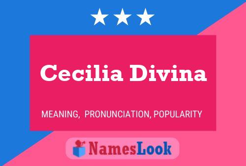 Affiche de nom Cecilia Divina