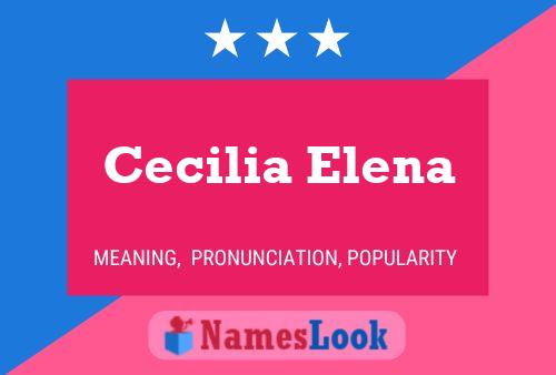 Affiche de nom Cecilia Elena