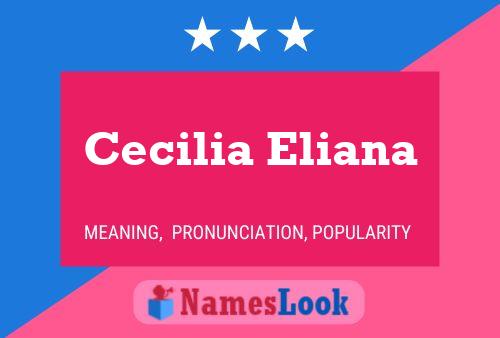 Affiche de nom Cecilia Eliana