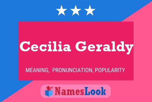 Affiche de nom Cecilia Geraldy