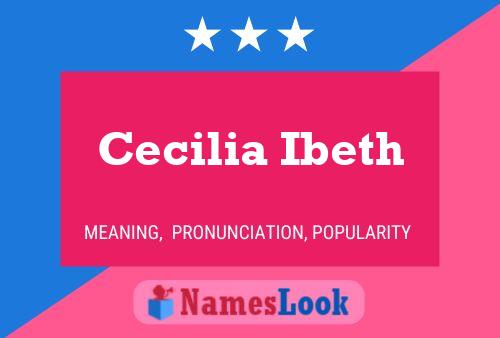 Affiche de nom Cecilia Ibeth