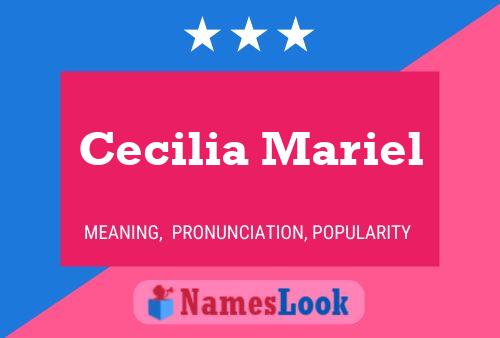 Affiche de nom Cecilia Mariel