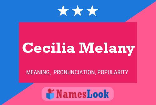 Affiche de nom Cecilia Melany