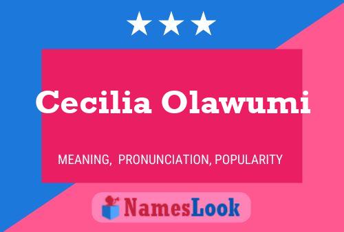 Affiche de nom Cecilia Olawumi