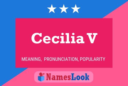 Affiche de nom Cecilia V