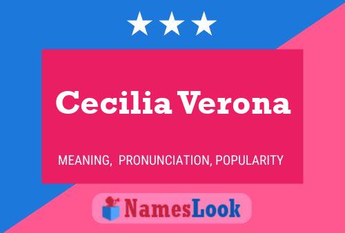 Affiche de nom Cecilia Verona