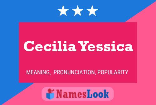 Affiche de nom Cecilia Yessica