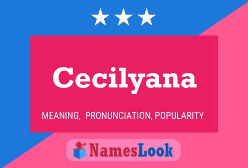 Affiche de nom Cecilyana