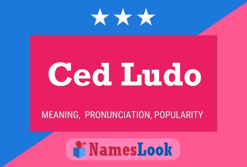 Affiche de nom Ced Ludo