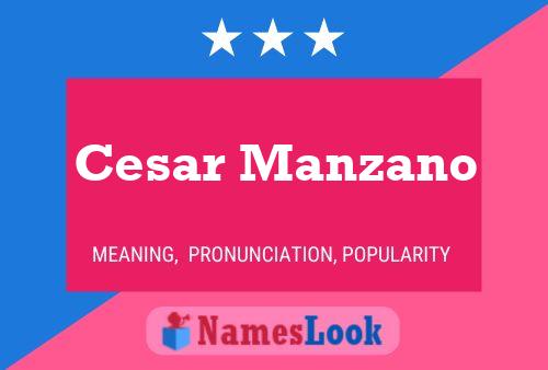 Affiche de nom Cesar Manzano