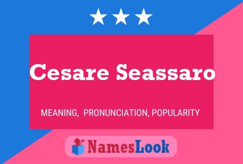 Affiche de nom Cesare Seassaro