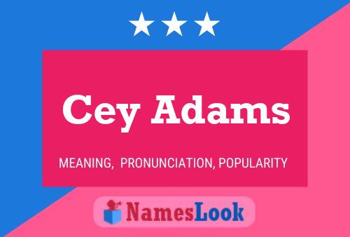 Affiche de nom Cey Adams