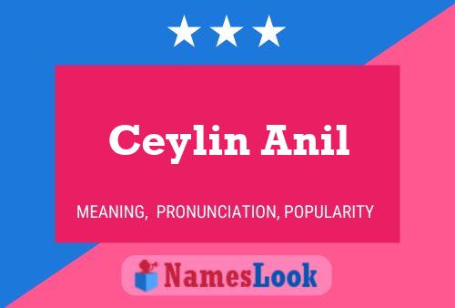 Affiche de nom Ceylin Anil