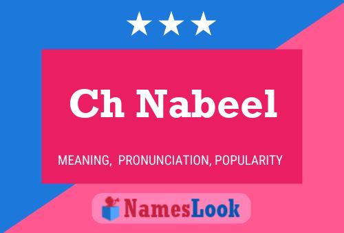 Affiche de nom Ch Nabeel