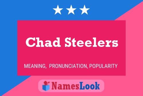 Affiche de nom Chad Steelers