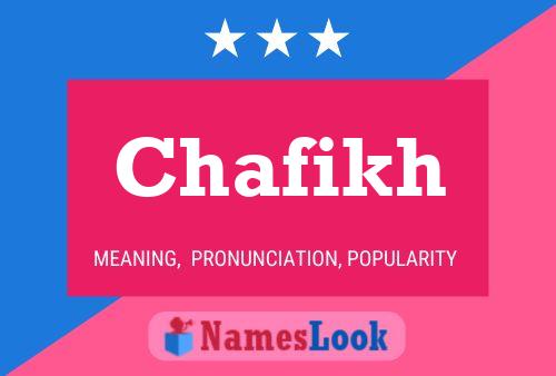 Affiche de nom Chafikh