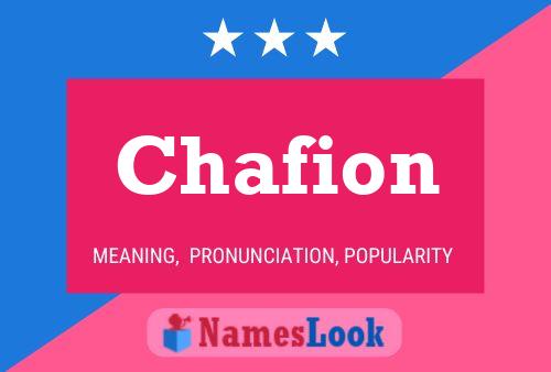 Affiche de nom Chafion