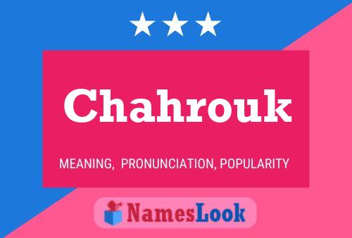 Affiche de nom Chahrouk