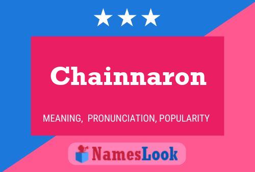 Affiche de nom Chainnaron