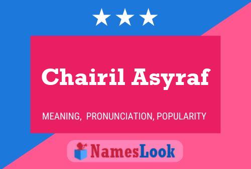 Affiche de nom Chairil Asyraf