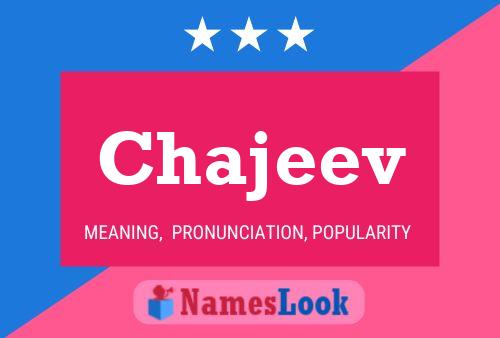 Affiche de nom Chajeev