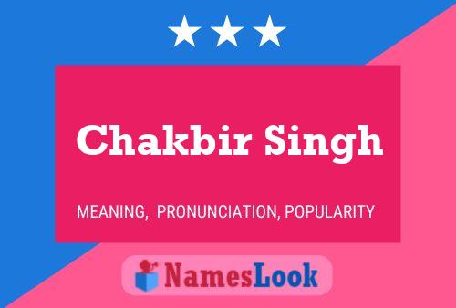 Affiche de nom Chakbir Singh