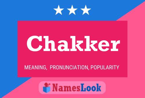 Affiche de nom Chakker