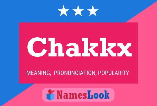 Affiche de nom Chakkx