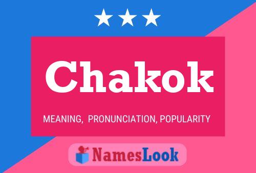 Affiche de nom Chakok