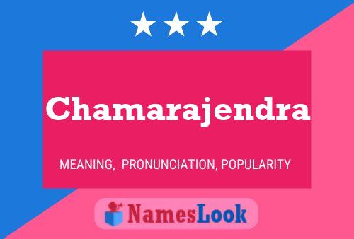 Affiche de nom Chamarajendra