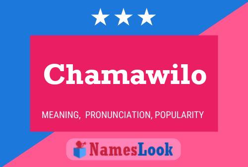 Affiche de nom Chamawilo