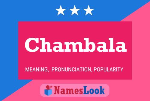 Affiche de nom Chambala