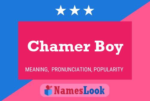 Affiche de nom Chamer Boy