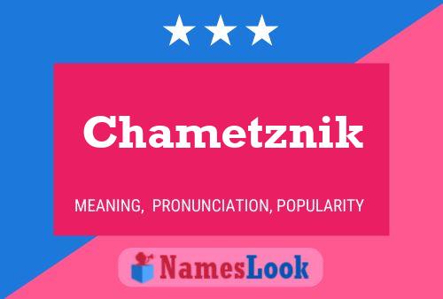 Affiche de nom Chametznik