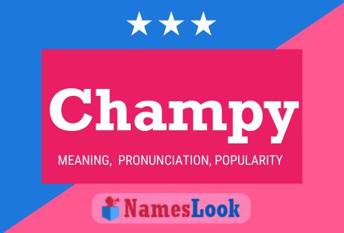 Affiche de nom Champy