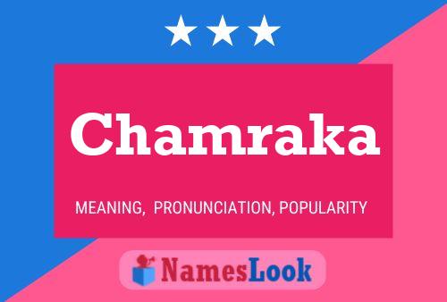 Affiche de nom Chamraka