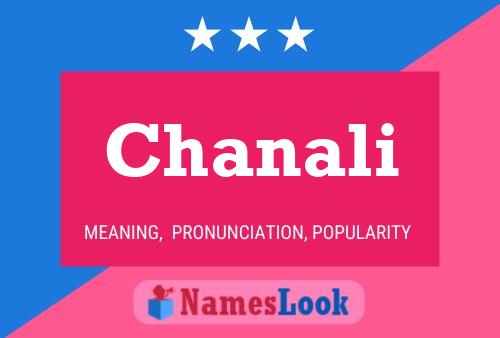 Affiche de nom Chanali