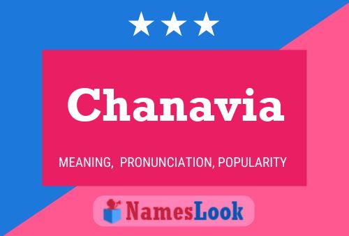 Affiche de nom Chanavia