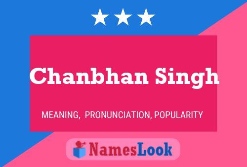 Affiche de nom Chanbhan Singh