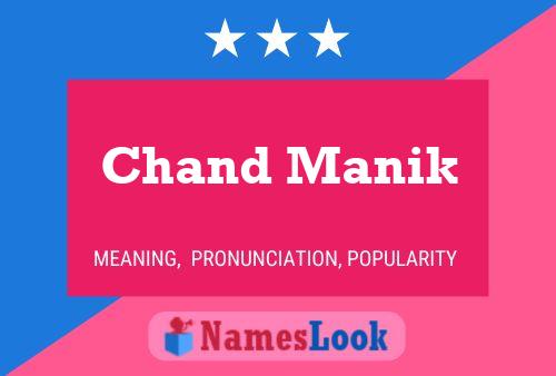 Affiche de nom Chand Manik