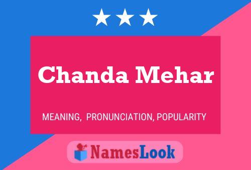 Affiche de nom Chanda Mehar