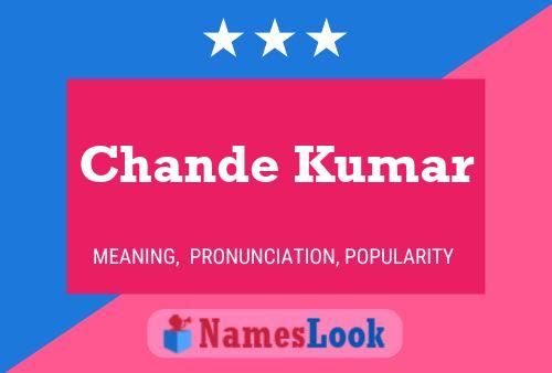 Affiche de nom Chande Kumar