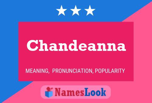 Affiche de nom Chandeanna