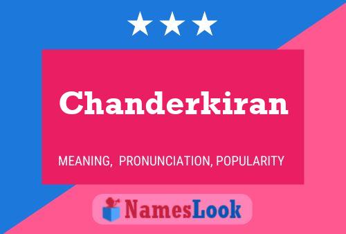 Affiche de nom Chanderkiran