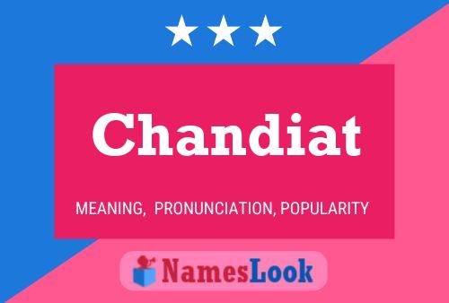 Affiche de nom Chandiat