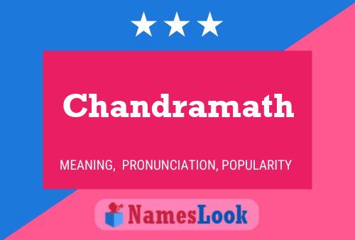 Affiche de nom Chandramath