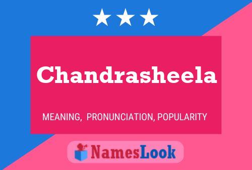 Affiche de nom Chandrasheela