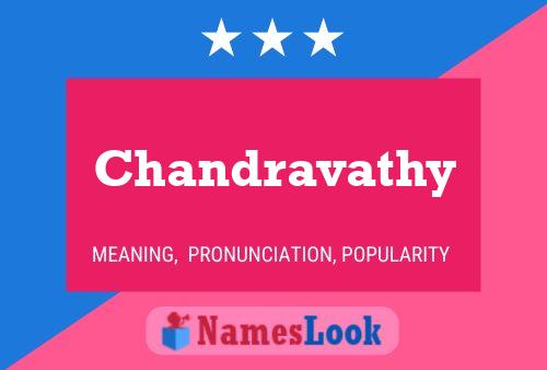 Affiche de nom Chandravathy