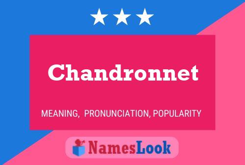 Affiche de nom Chandronnet