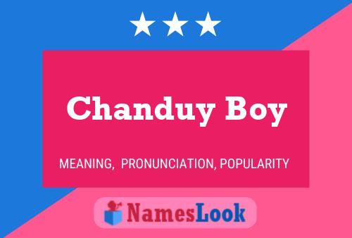 Affiche de nom Chanduy Boy